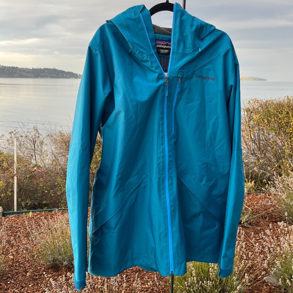 NEW PATAGONIA Men's Snowshot Jacket Underwater Blue Size L